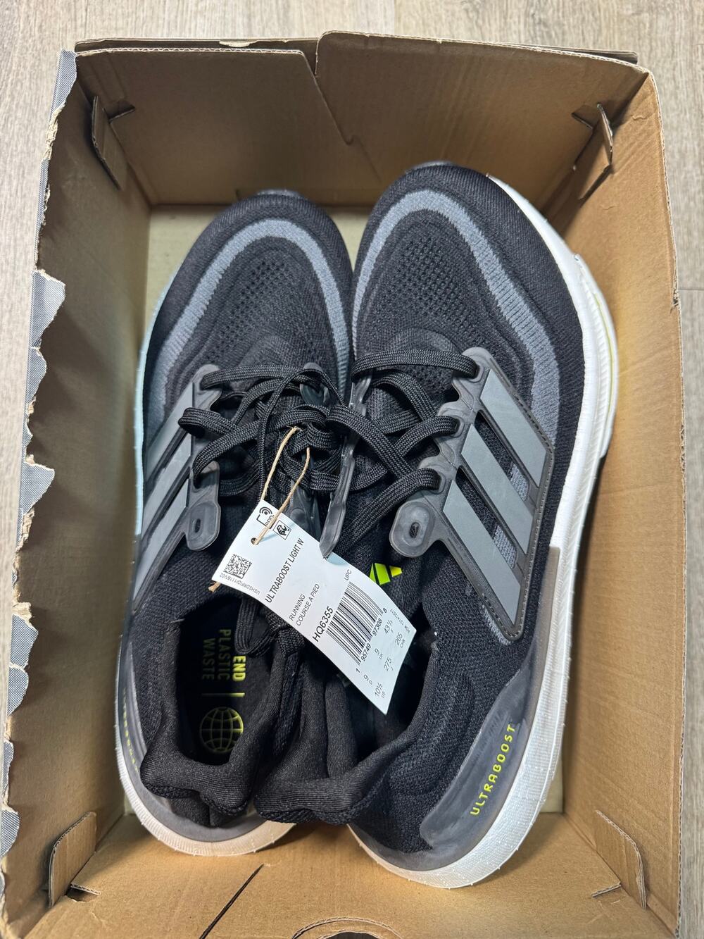 Adidas Women's Ultraboost Running Shoes in Black & Gray